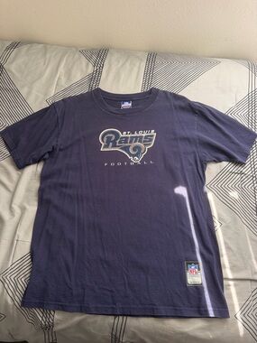 Reebok Navy St. Louis Rams Graphic Tee